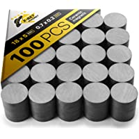 X-bet MAGNET ™ Imanes Cerámicos 100 uds - 18 mm (.709 pulgadas) Disco redondo - Círculo Plano Imanes al Por Mayor para…